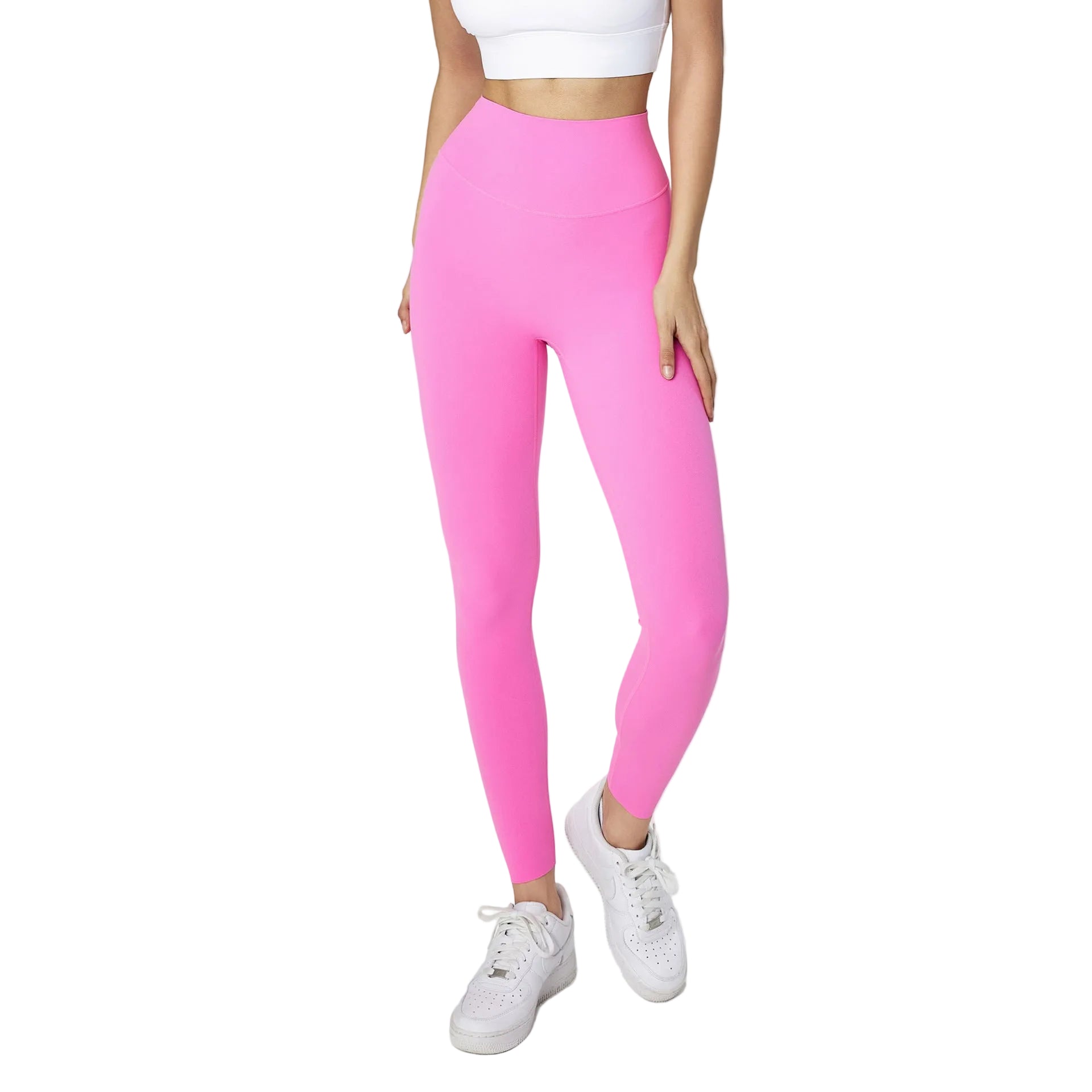 Premium one-size seamless brushed yoga pants with high waist design. Hip-lifting, no awkward lines, perfect for yoga and fitness. Soft brushed fabric for ultimate comfort.