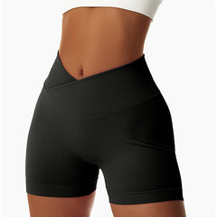 Versatile seamless V-waist yoga shorts with high-waist compression. Quick-dry, breathable fabric perfect for hot yoga, running & summer workouts. Perfect for summer - shop now!