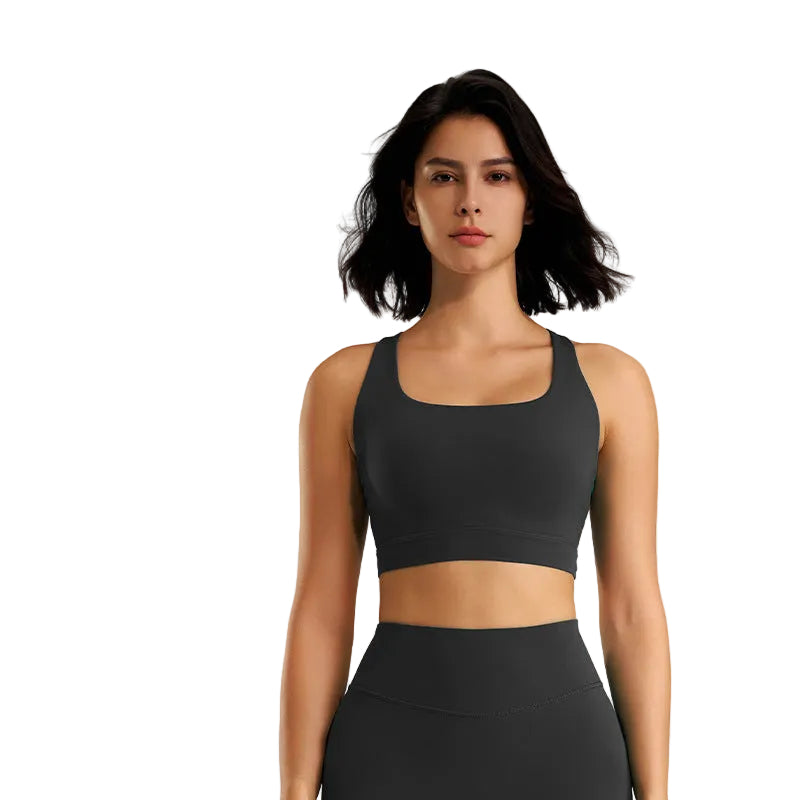 Shop the Beauty Back Yoga Vest Bra at Kincey Store. Shockproof support, built-in fixed cup, and a stunning strappy back design. Available in 7 colors & sizes S-XL.