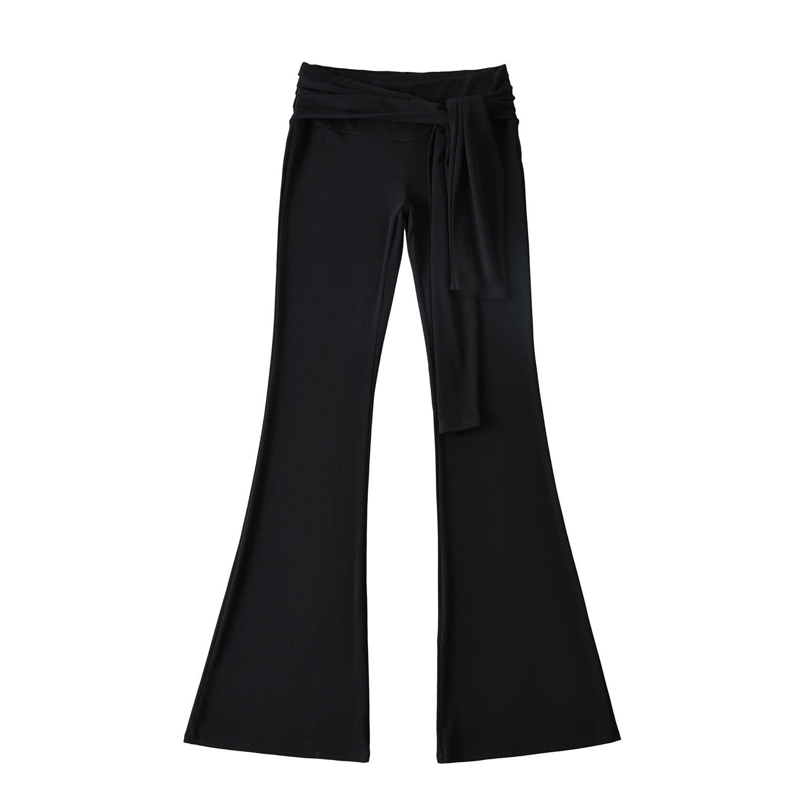 Stylish summer sports leisure suit featuring a sexy small round neck short-sleeved t-shirt and high-waist strap casual elastic boot-cut pants. Premium breathable fabric perfect for casual wear, sports & everyday activities. Shop Kincey now!