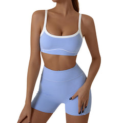 Shop Kincey's color-block yoga outfit for women. Slim-fit, naked-feel fabric with high-waist long pants. Quick-dry, 4-way stretch activewear for yoga & gym.