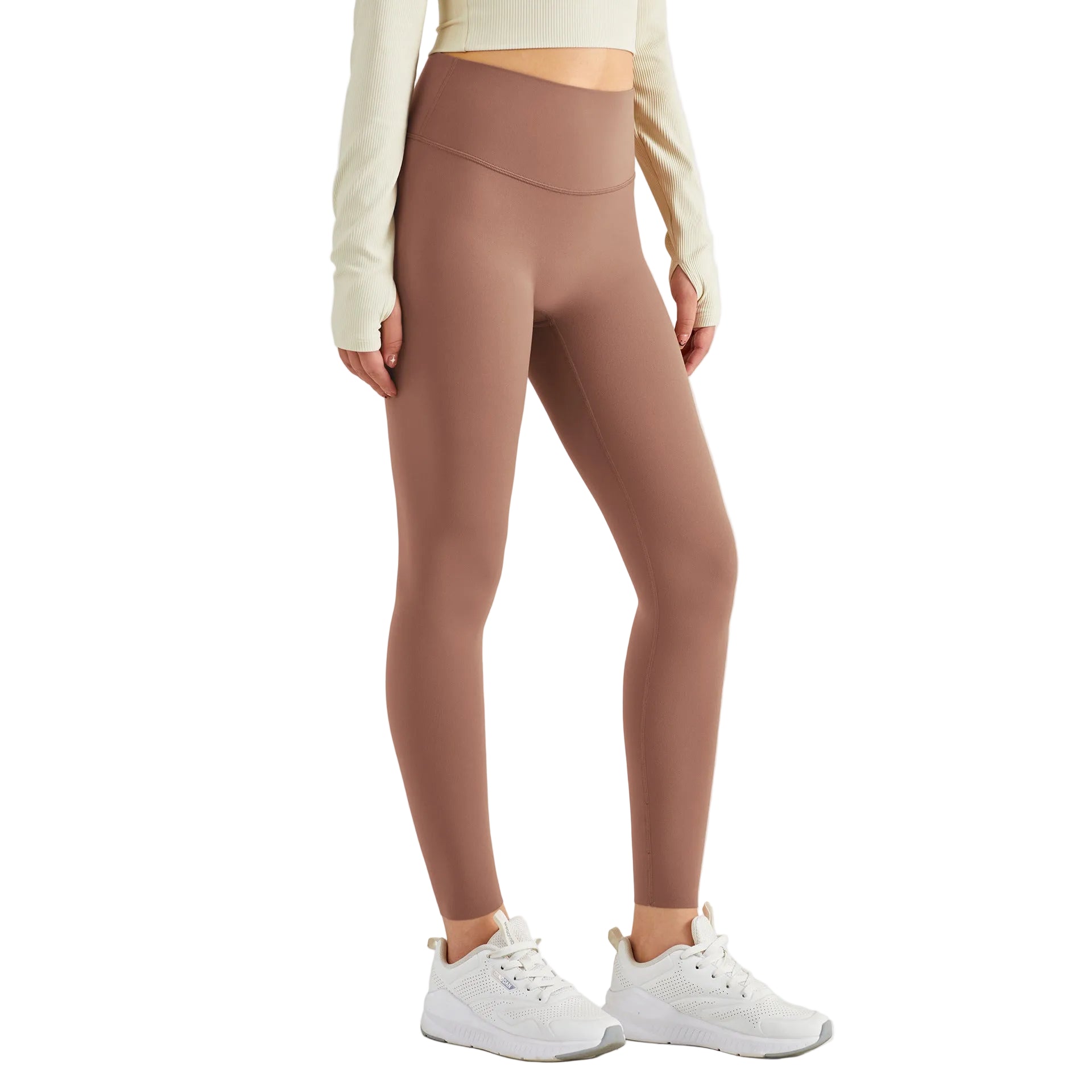 Premium one-size seamless brushed yoga pants with high waist design. Hip-lifting, no awkward lines, perfect for yoga and fitness. Soft brushed fabric for ultimate comfort.