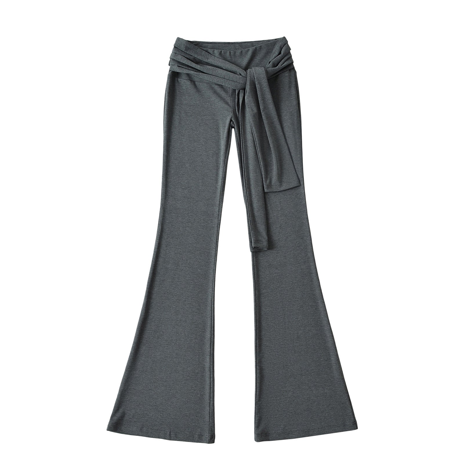 Stylish summer sports leisure suit featuring a sexy small round neck short-sleeved t-shirt and high-waist strap casual elastic boot-cut pants. Premium breathable fabric perfect for casual wear, sports & everyday activities. Shop Kincey now!