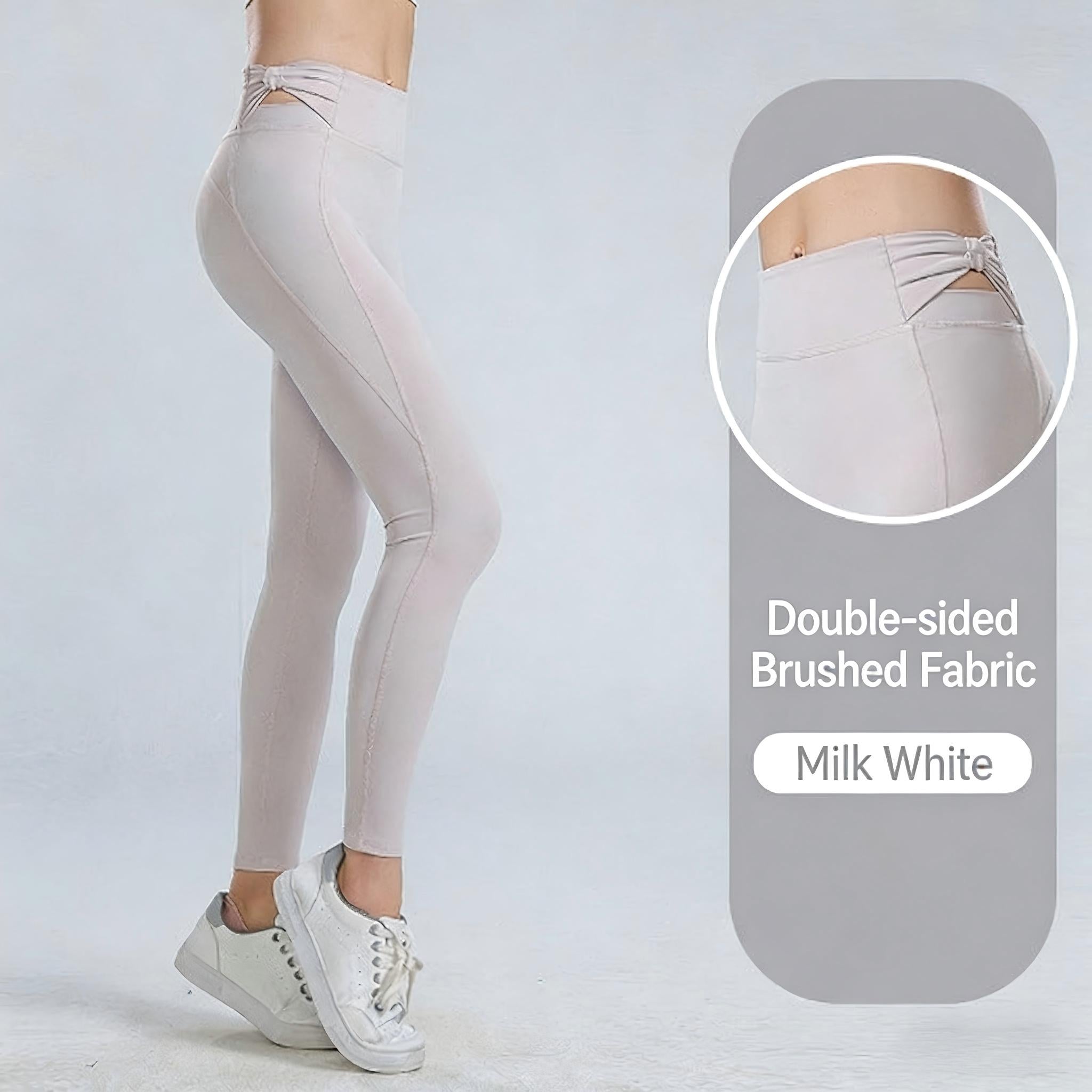 Flattering high-waist corset yoga pants with unique hip-lifting design. Double-sided brushed fabric, elegant bow detail. Ideal for yoga, running & fitness. Discover corset collection!