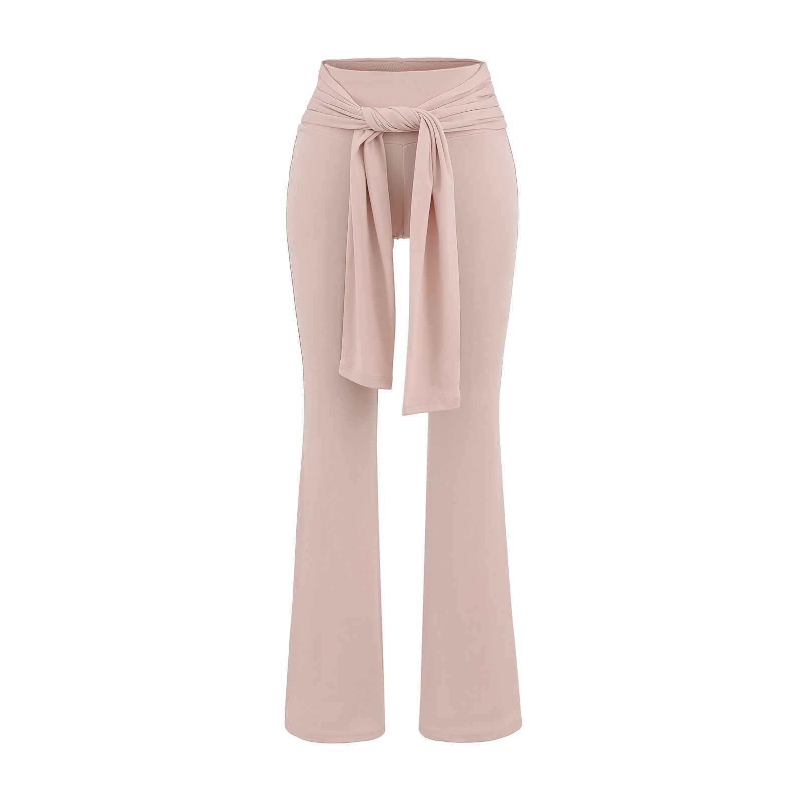 Stylish summer sports leisure suit featuring a sexy small round neck short-sleeved t-shirt and high-waist strap casual elastic boot-cut pants. Premium breathable fabric perfect for casual wear, sports & everyday activities. Shop Kincey now!