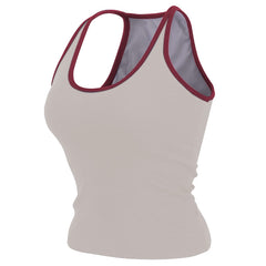 Sleeveless yoga tank with built-in bra pads for hassle-free workouts. Moisture-wicking, breathable fabric keeps you cool. Great for yoga, running, Pilates & gym sessions. Add to cart now!