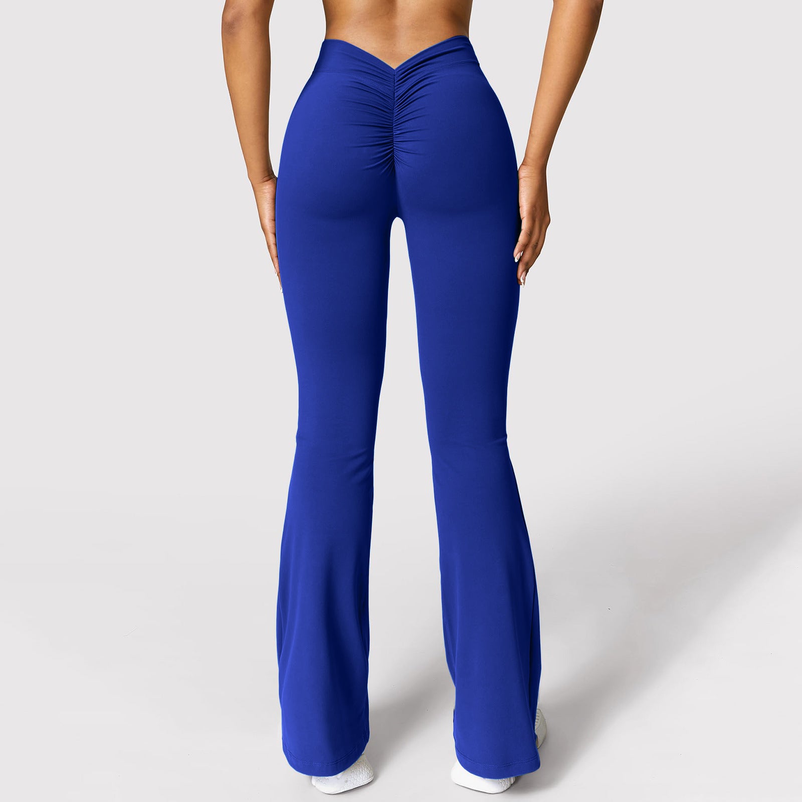 Trendy seamless flared yoga pants with high-waist hip-lifting design. Breathable compression fabric for all-day comfort. Perfect for yoga, fitness & athleisure. Shop flared styles now!