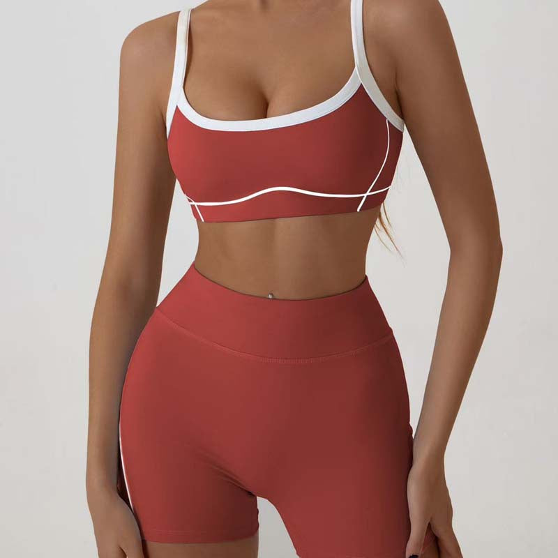 Shop Kincey's color-block yoga outfit for women. Slim-fit, naked-feel fabric with high-waist long pants. Quick-dry, 4-way stretch activewear for yoga & gym.