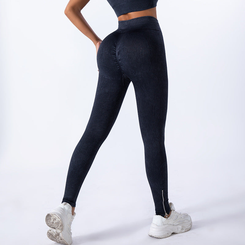 Complete 4-piece seamless yoga set with sports bra and high-waist leggings. Moisture-wicking, shockproof support for all-day comfort. Ideal for yoga, gym, HIIT & fitness training. Get the complete set today!