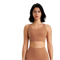 Shop the Beauty Back Yoga Vest Bra at Kincey Store. Shockproof support, built-in fixed cup, and a stunning strappy back design. Available in 7 colors & sizes S-XL.